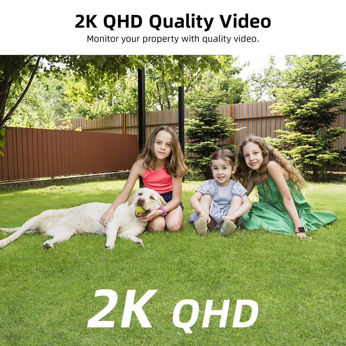 aosu 2K Battery Security Cameras Wireless Outdoor System, 4-Cam-Kit