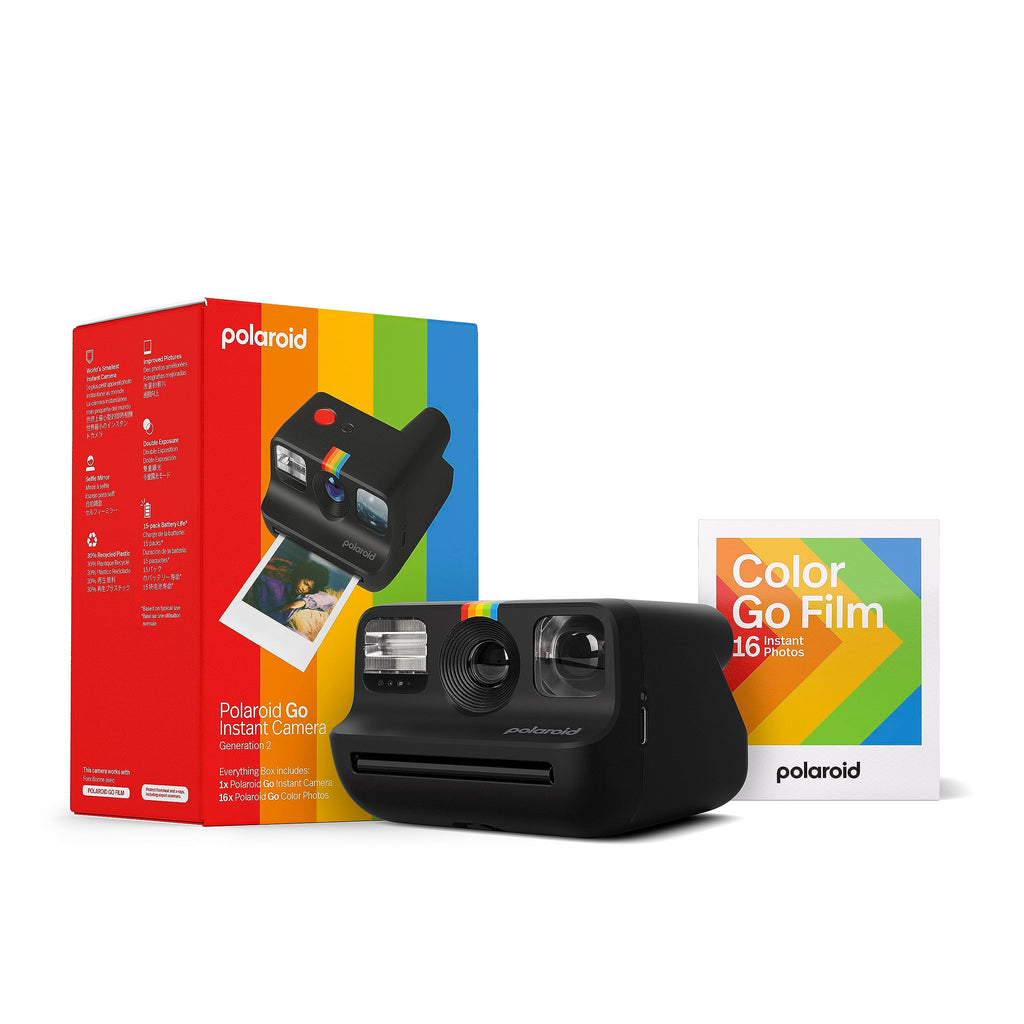 Polaroid Go Generation 2 - Mini Instant Camera + Film Bundle (16 Photos Included) - White (6282)