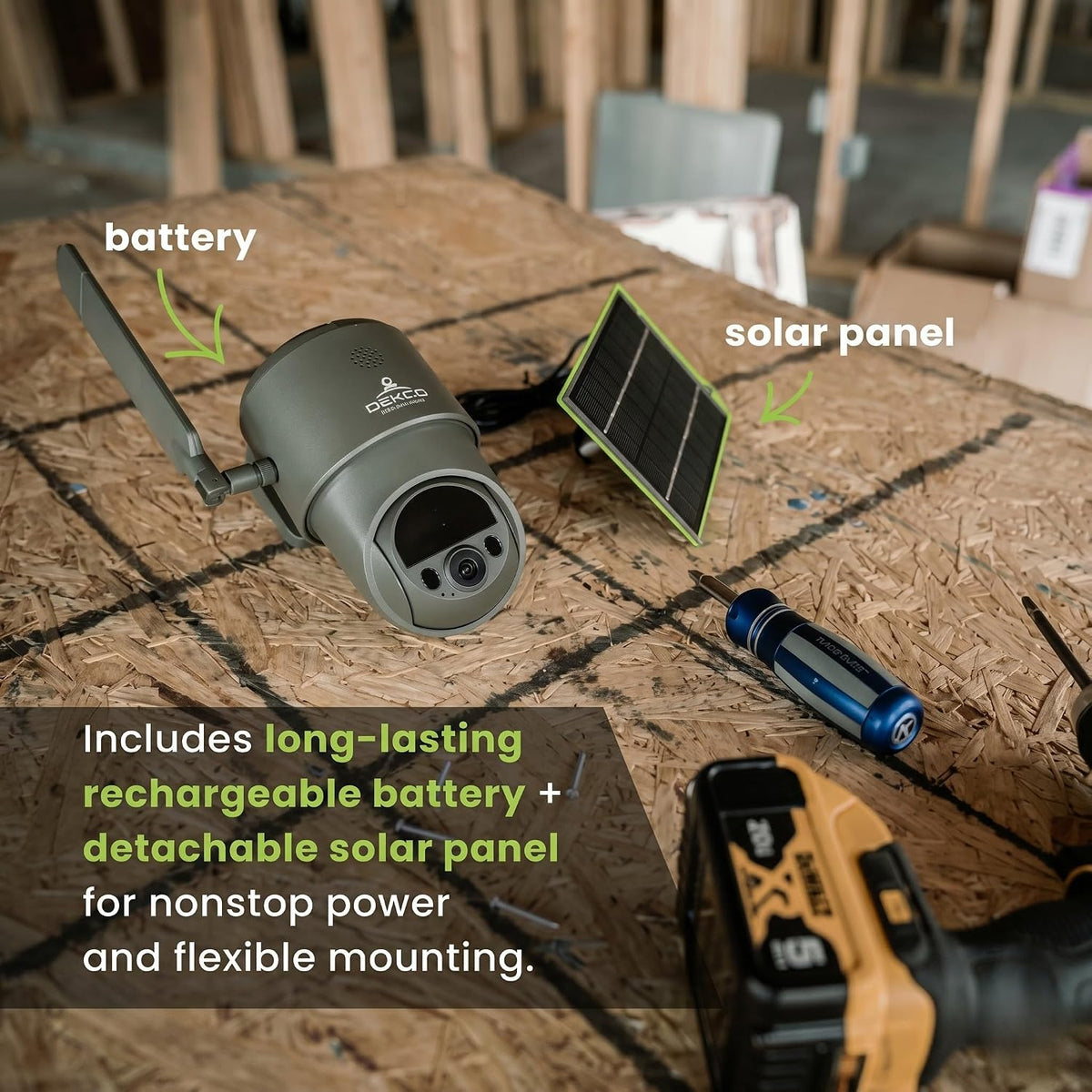 TACTACAM Defend 360 Cellular Security Camera, Solar Power, No WiFi