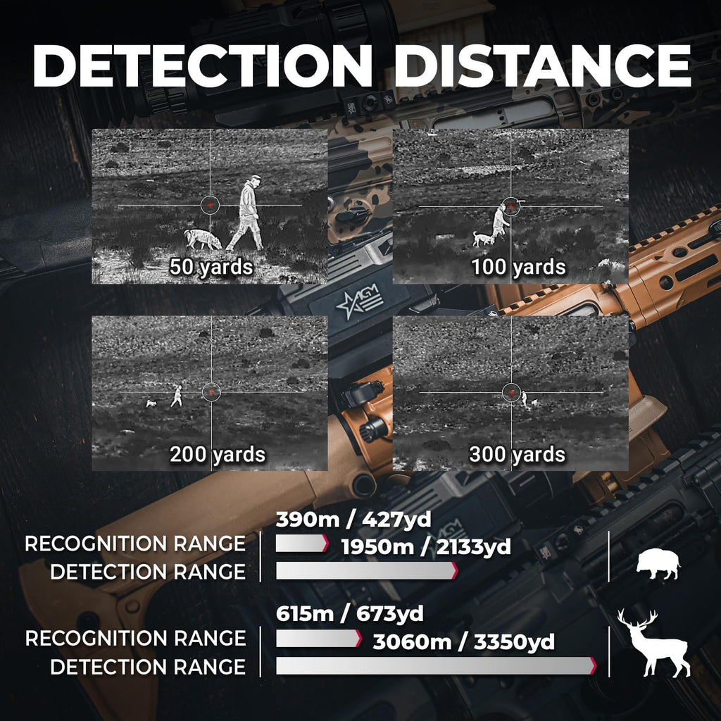 AGM Global Vision Rattler V2 Thermal Imaging Scope for Hunting, High Resolution with High Sensitivity Thermal Optics, Waterproof & Durable, Includes Thermal Targets & Cleaning Cloth