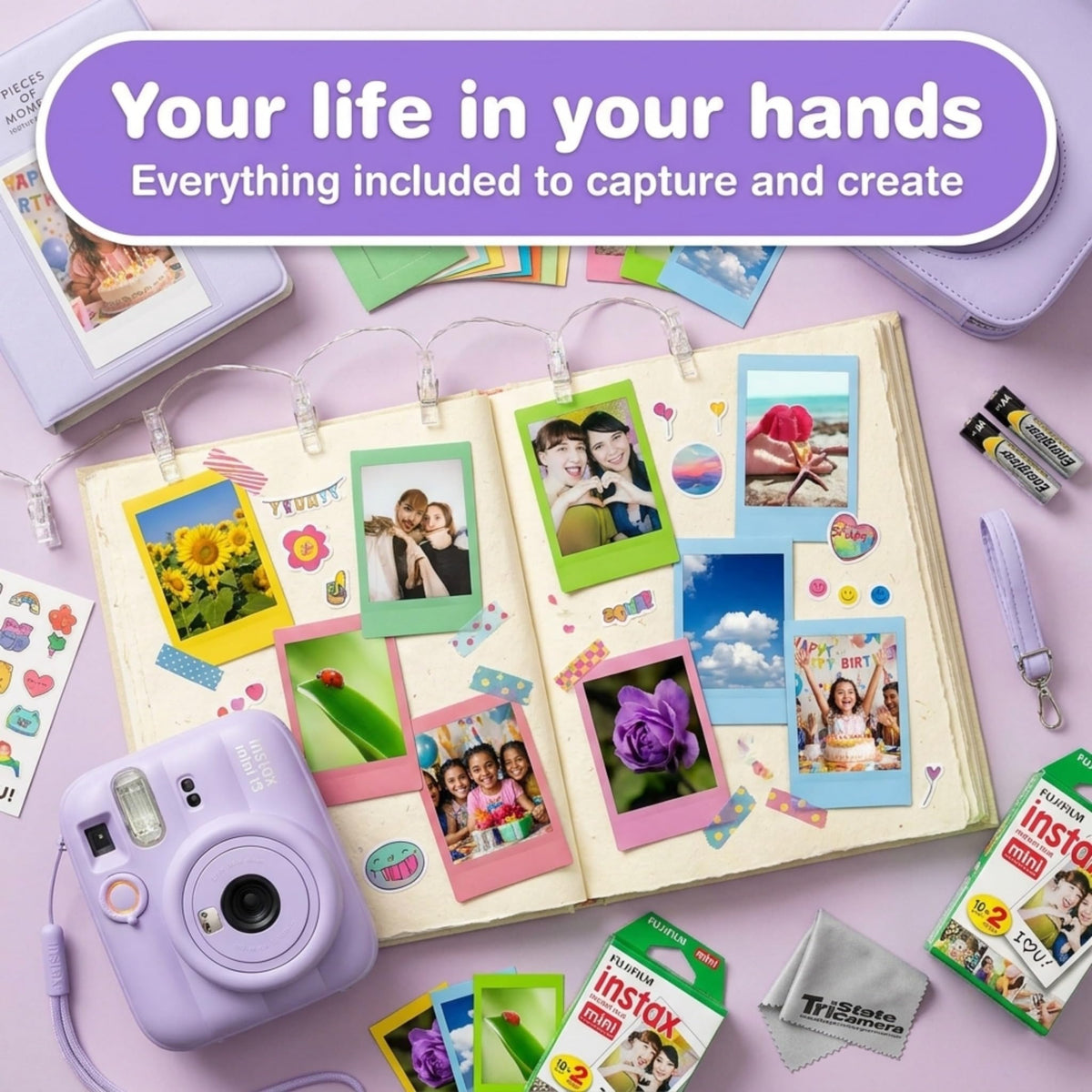 Fujifilm Instax Mini 13 Blue Instant Camera with 20-Sheet Film Set