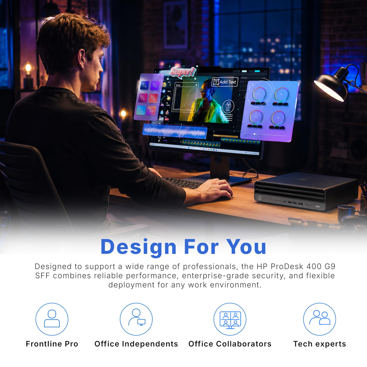 HP ProDesk SFF Business Desktop Computer, Intel Core Processor, 32GB RAM, 1TB SSD, Up to 64GB RAM & 2TB SSD, Dual 4K Display Support, WiFi, Bluetooth, USB, HDMI, Keyboard & Mouse, Windows 11 Pro