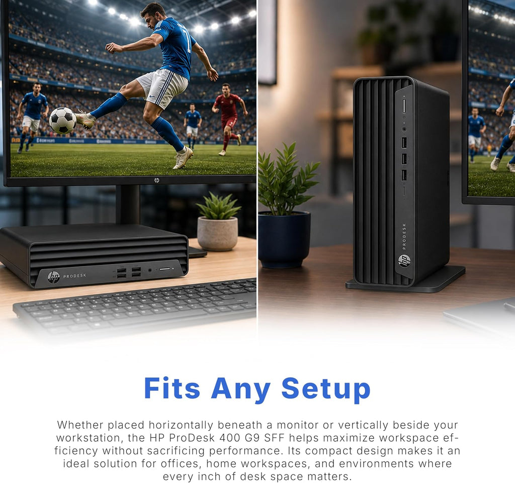 HP ProDesk SFF Business Desktop Computer, Intel Core Processor, 32GB RAM, 1TB SSD, Up to 64GB RAM & 2TB SSD, Dual 4K Display Support, WiFi, Bluetooth, USB, HDMI, Keyboard & Mouse, Windows 11 Pro
