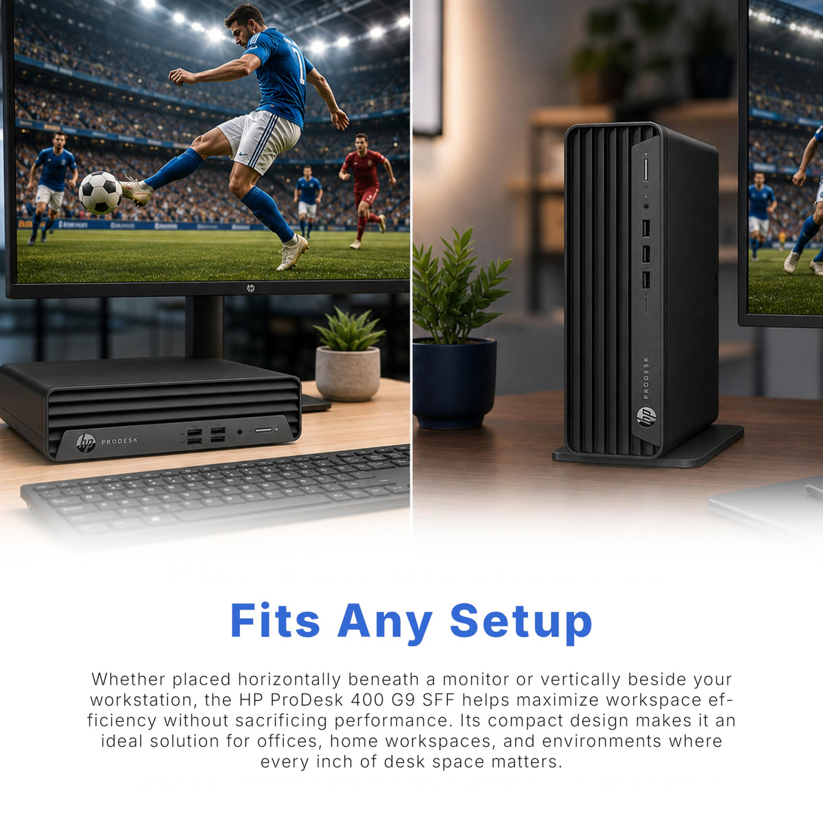 HP ProDesk SFF Business Desktop Computer, Intel Core Processor, 32GB RAM, 1TB SSD, Up to 64GB RAM & 2TB SSD, Dual 4K Display Support, WiFi, Bluetooth, USB, HDMI, Keyboard & Mouse, Windows 11 Pro