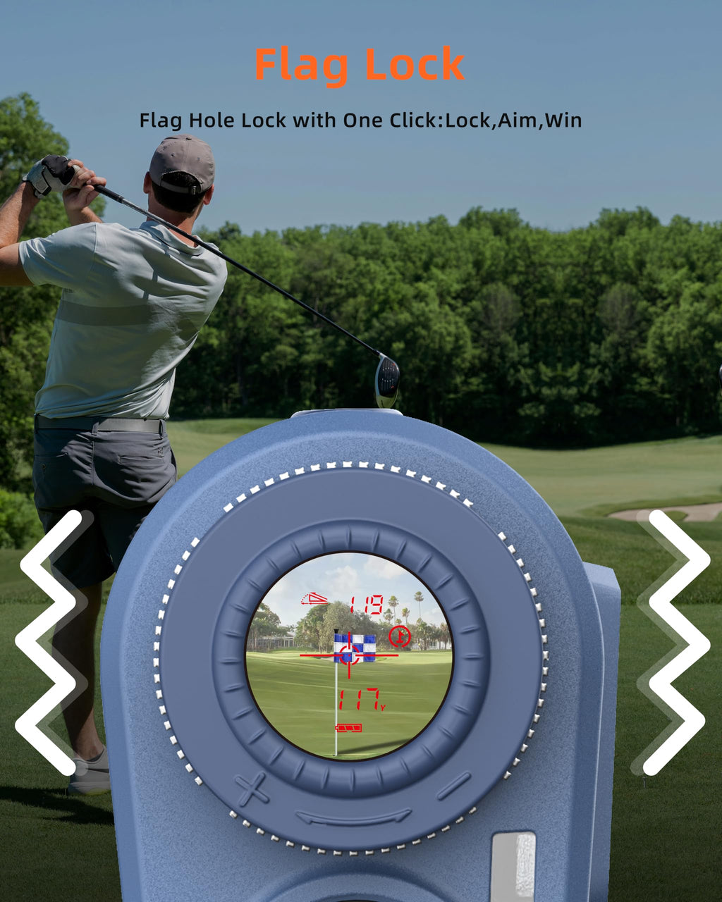 Dormie Golf Rangefinder with Slope,800 Yards Laser Range Finder Golfing,Aluminum Alloy Body,Flag Pole Locking Vibration,Slope Compensation,6X Magnification Rangefinder with Magnet