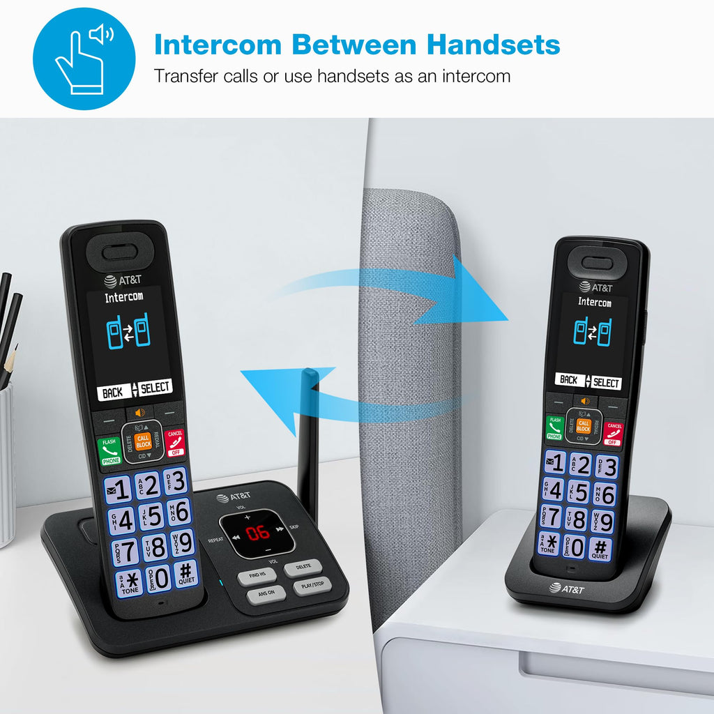 AT&T 3 Handsets Cordless Phone with Answering System â BL108-3