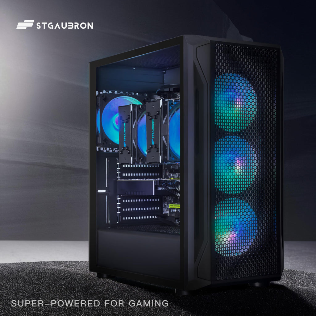 STGAubron Gaming PC Desktop,Core I7,RX 580 8G,32G RAM,512G SSD