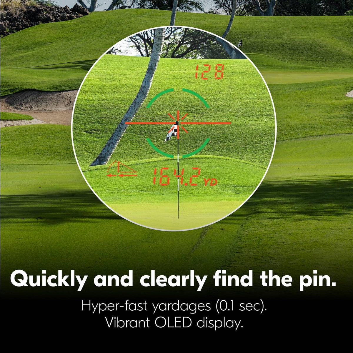 NIKON COOLSHOT PROIII STABILIZED Golf Laser Rangefinder | Waterproof 6X Monocular Optics with Hyper Read, Slope Compensation & Dual Locked ON Quake | Golf & Actual Distance Modes