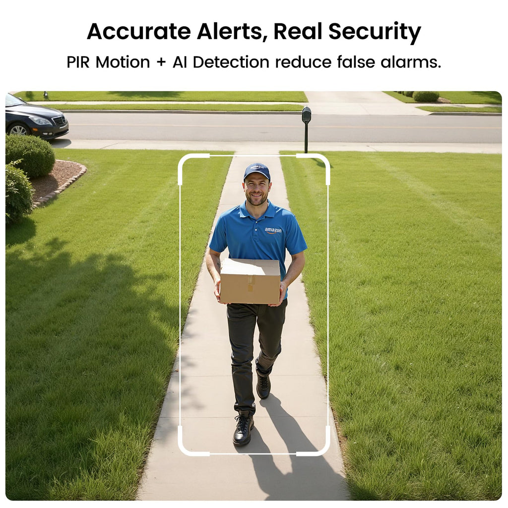aosu 2K Solar Security Cameras Wireless Outdoor System, 4-Cam-Kit