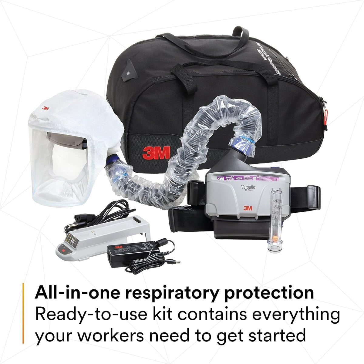 3M PAPR Respirator System, Healthcare, M/L Headcover, NIOSH, Lightweight