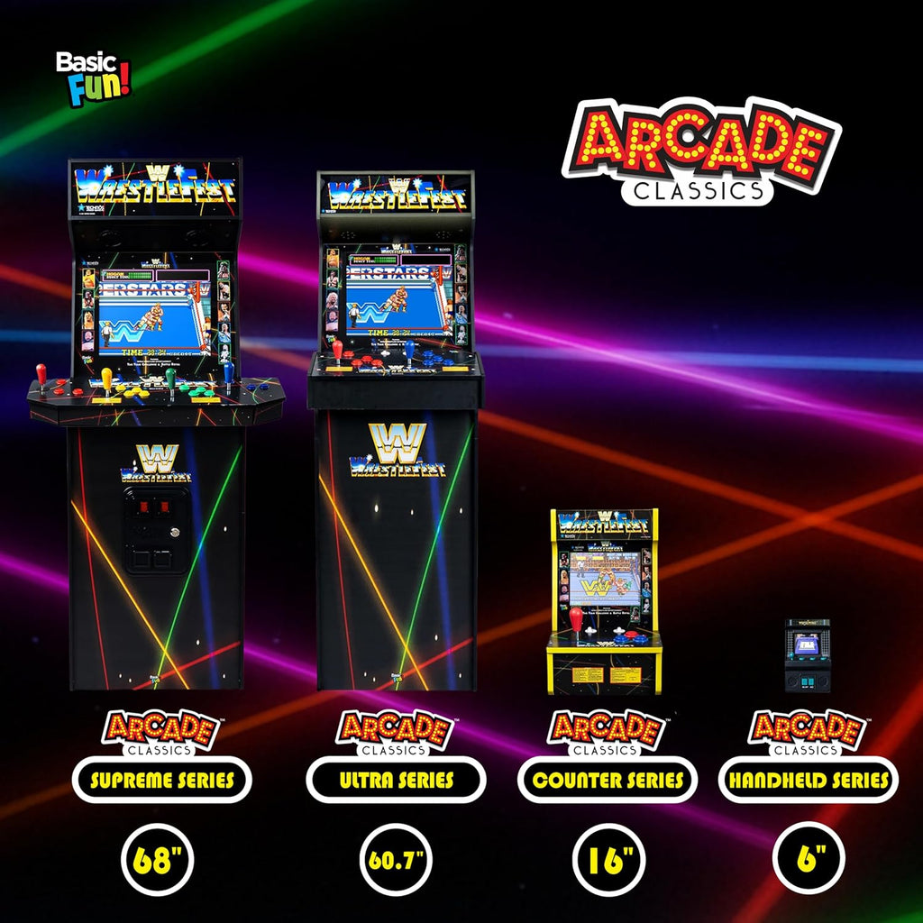 Arcade Classics WWE Counter Series Game Machine with 4 Games