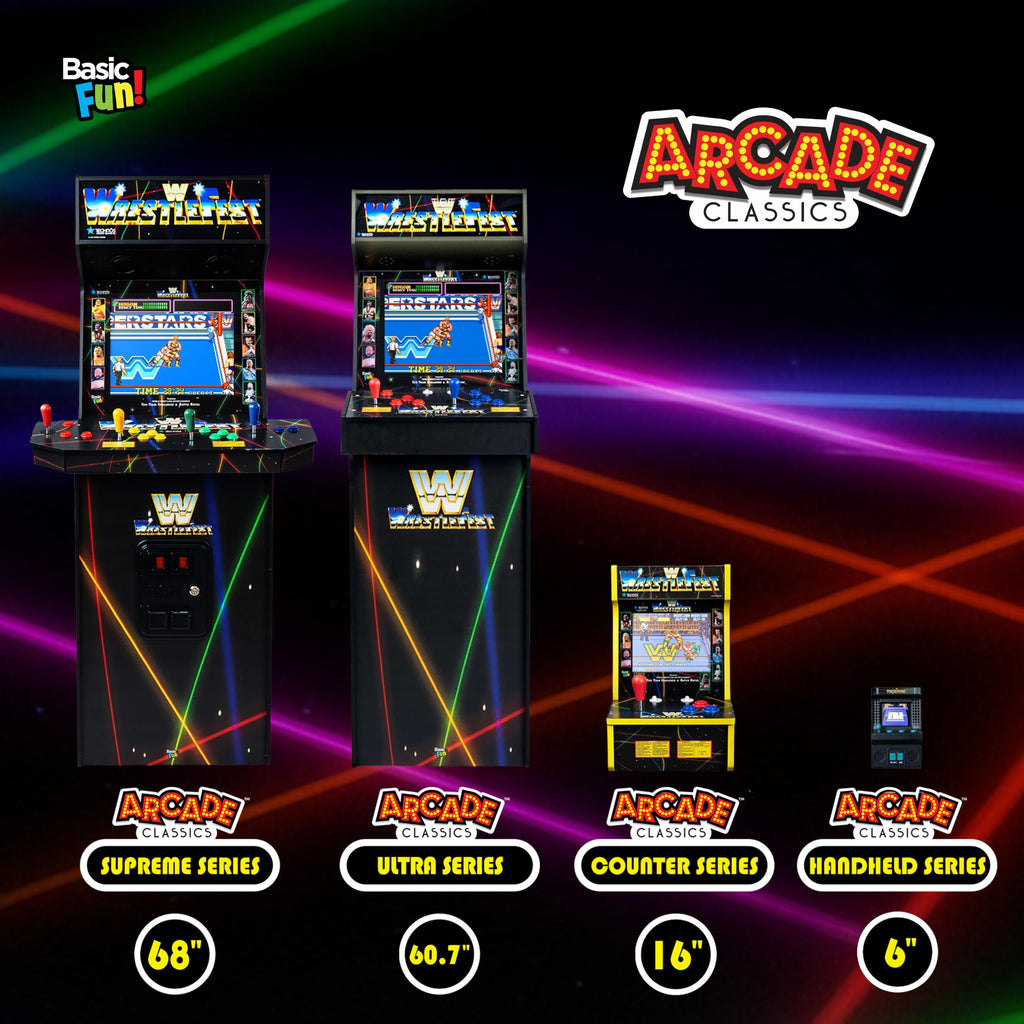 Arcade Classics WWE Counter Series Game Machine with 4 Games
