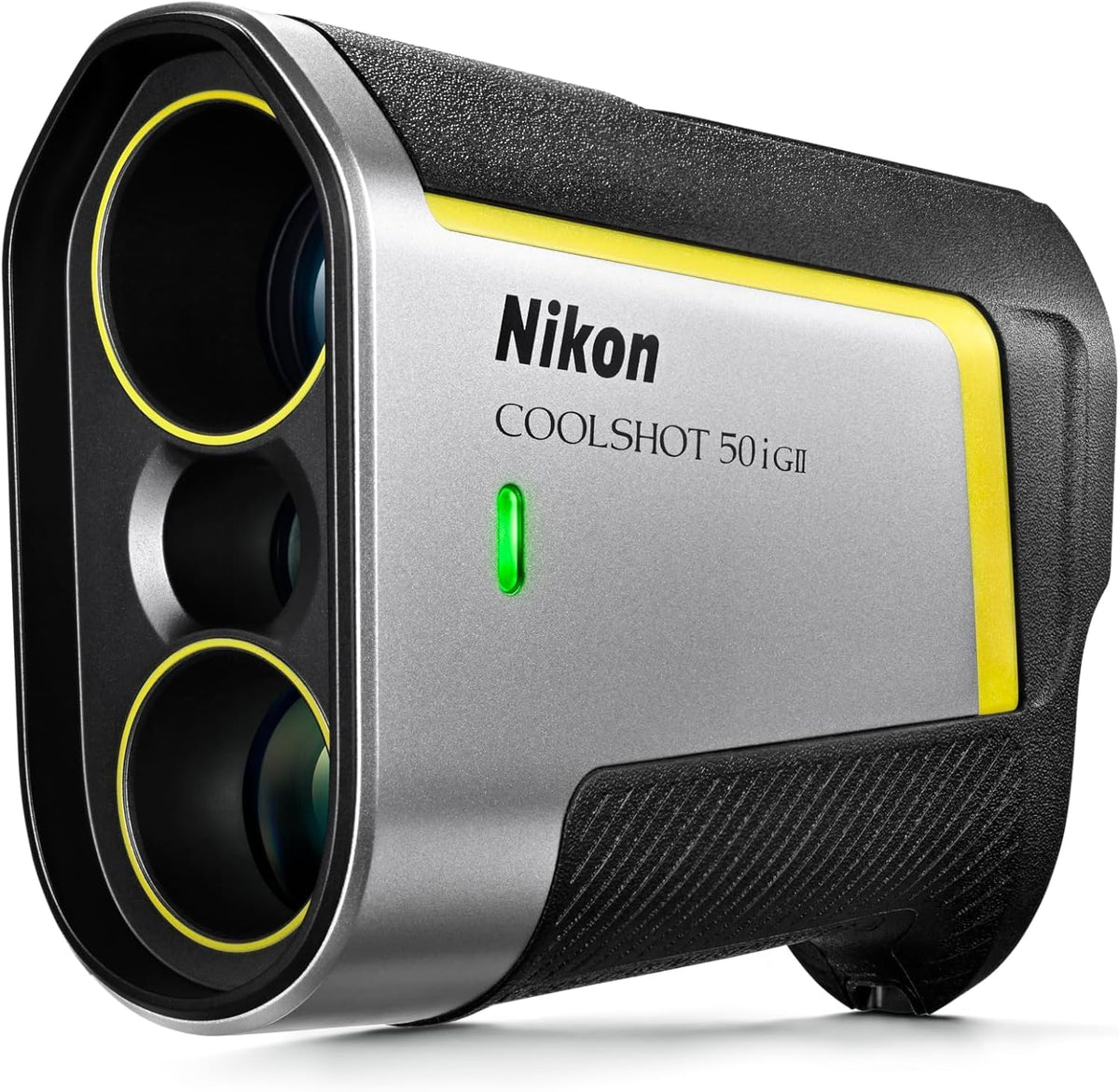 NIKON COOLSHOT 50i GII Golf Laser Rangefinder | Rainproof Portable 6X Monocular Optics with Dual Locked ON Quake Flagstick Detection, Continuous Scan & Magnetic Mount | Golf & Actual Distance Modes