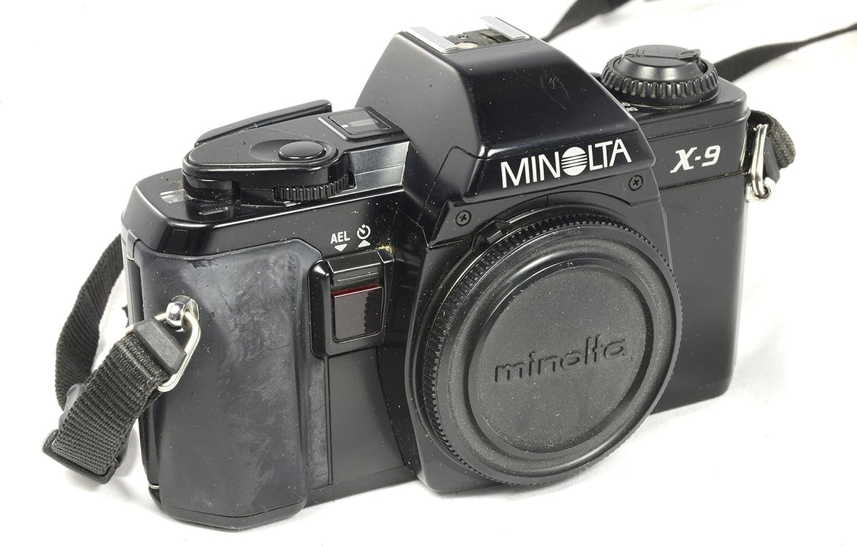 MINOLTA X-9 X9 35MM SLR Film Camera with MD mount Kit Zoom lens, Custom Shooting Settings and Built-in Exposure Meter. (Renewed)