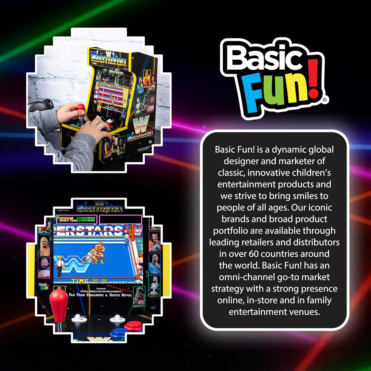 Arcade Classics WWE Counter Series Game Machine with 4 Games
