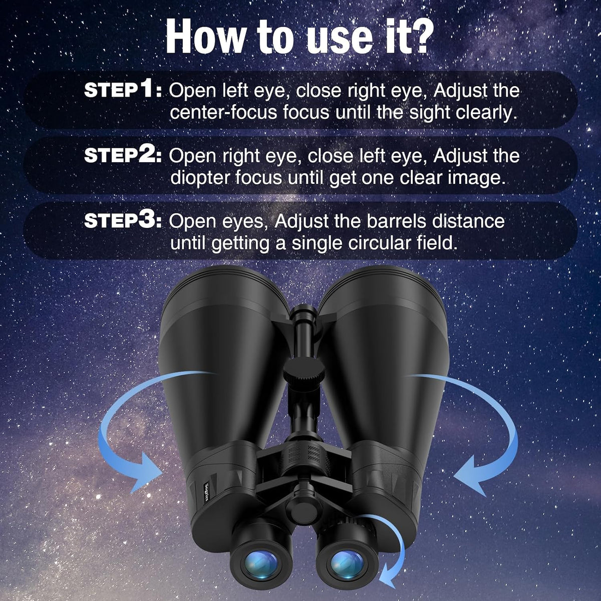 20x80 Astronomy Binoculars for Adults High Powered
