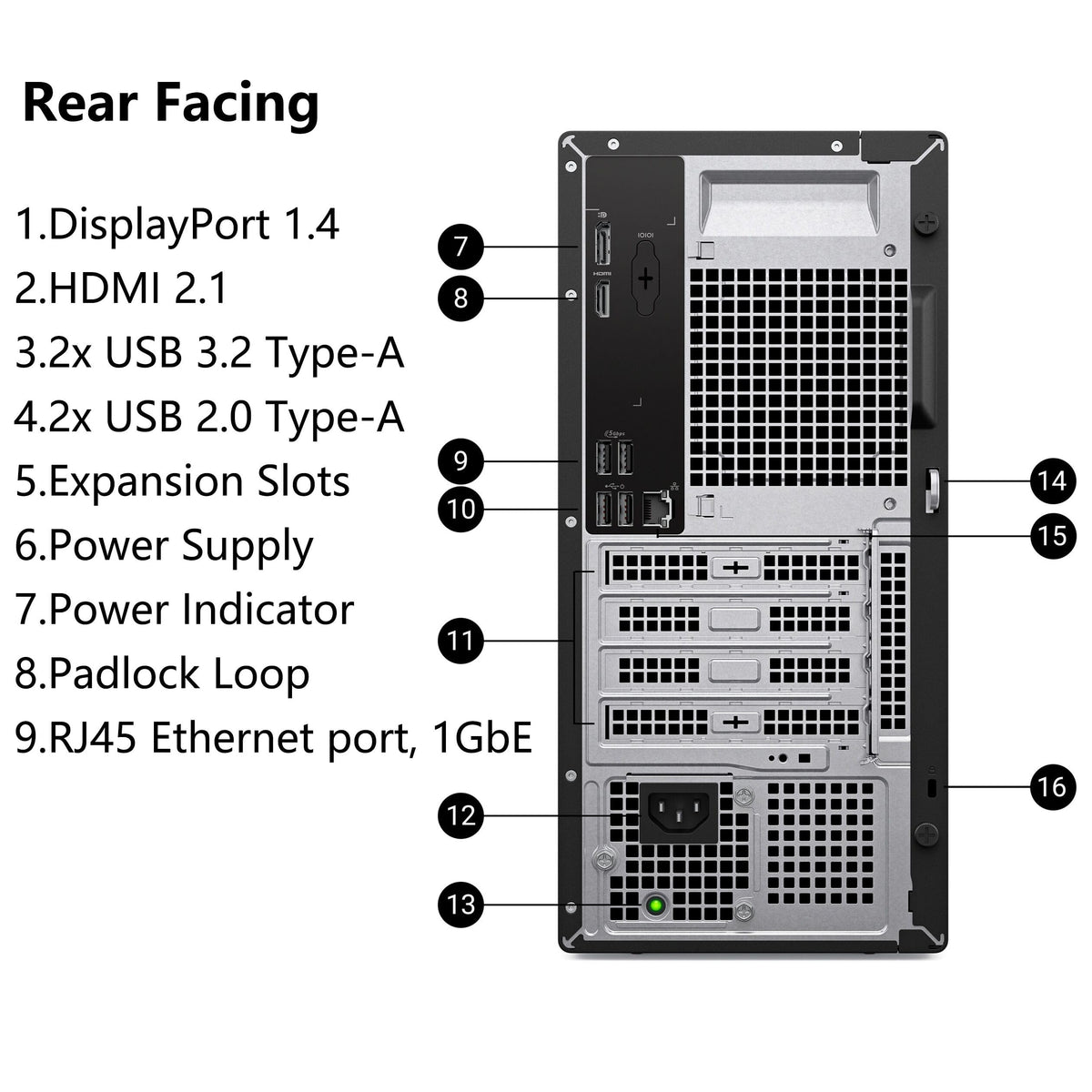Dell Pro Tower Desktop Computers, Intel i3-14100, 16GB DDR5 RAM, 1TB SSD