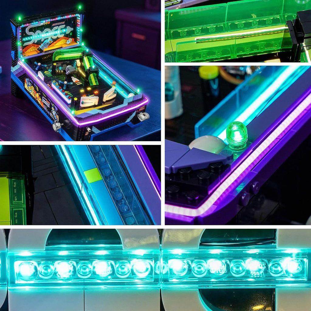 LED Lighting Kit for Lego 11374 Arcade Pinball Machine (Kit Only)