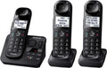 Panasonic Black Cordless Telephone with 3 Handsets and Answering Machine KX-TG3683B