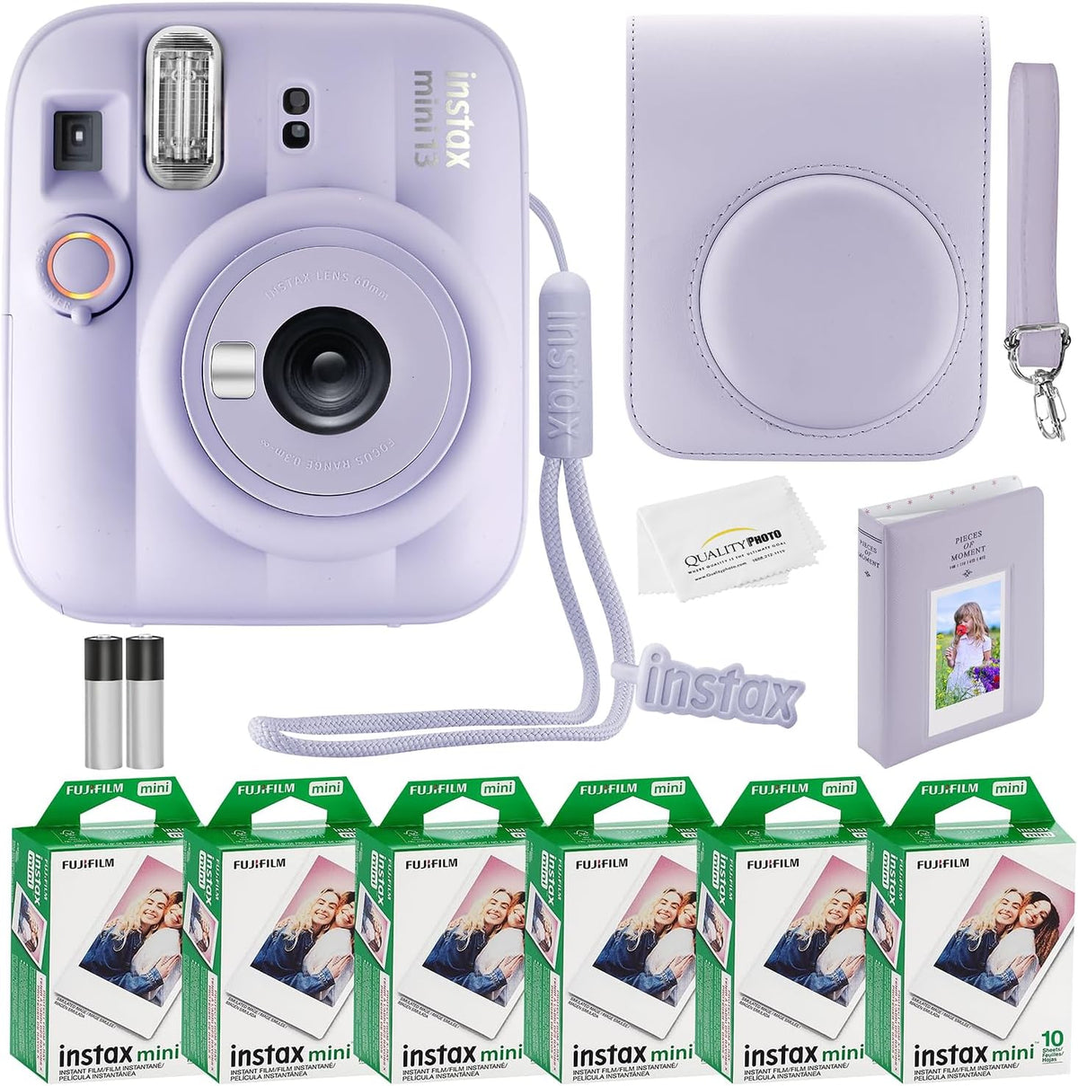 Fujifilm Instax Mini 13 Instant Camera 60 Films and Accessories (Dreamy Purple)