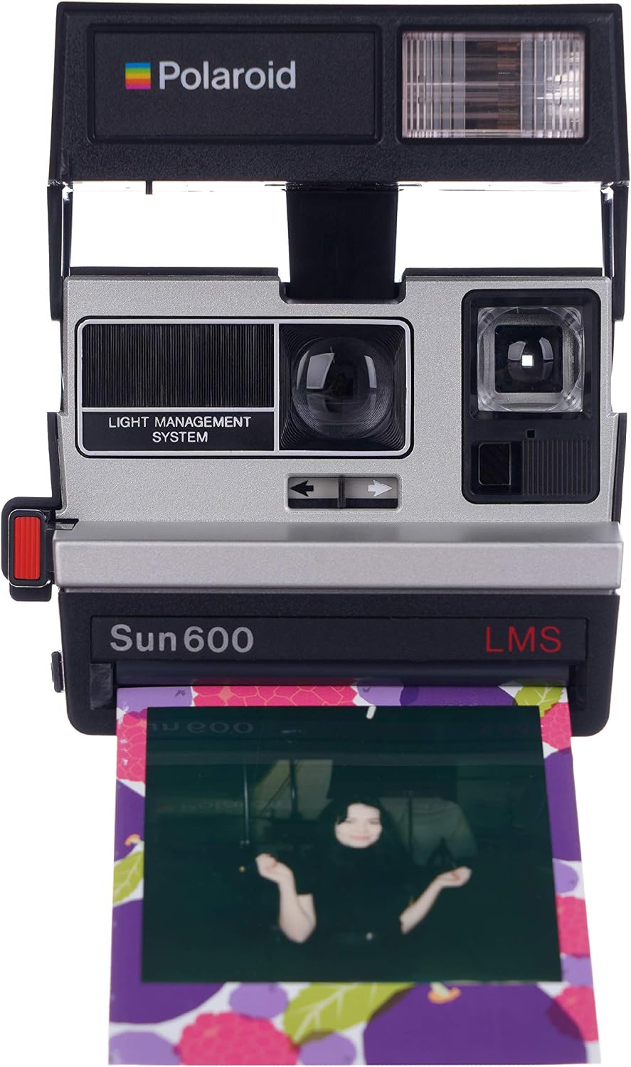 Polaroid 600 Sun600 LMS Instant Film Camera, Silver and Black (Renewed)