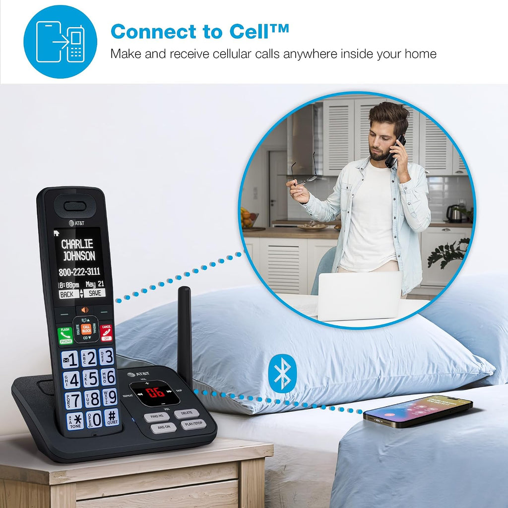 AT&T 3 Handsets Cordless Phone with Answering System â BL108-3