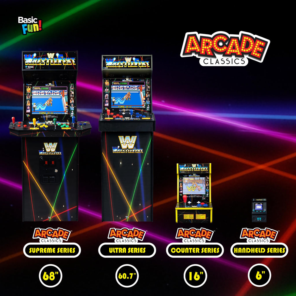 Arcade Classics WWE Counter Series Game Machine with 4 Games