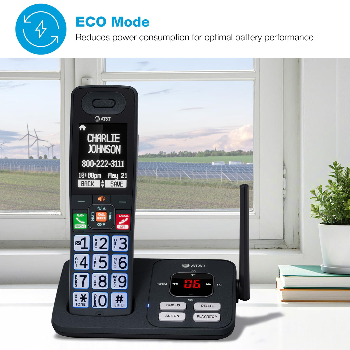AT&T 3 Handsets Cordless Phone with Answering System â BL108-3