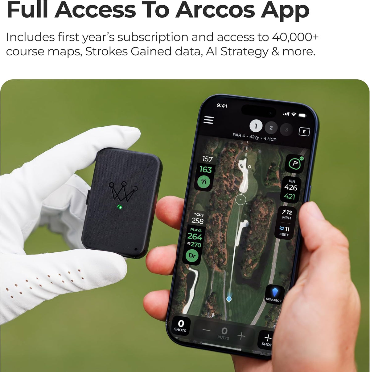 Arccos Air + Smart Laser AI Rangefinder Bundle