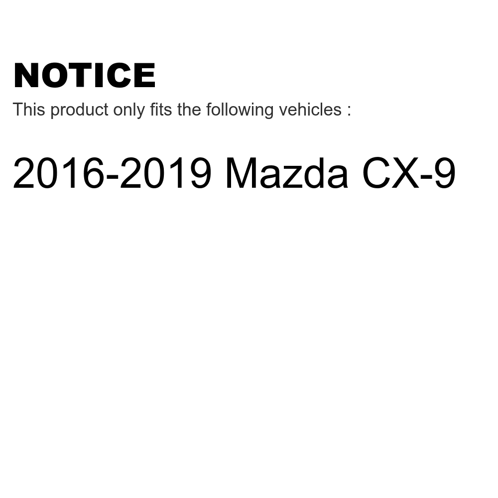 Ceramic Coated Mazda Rear For Pads 2016-2022 Kit - Auto And Disc Transit Front Brake CX-9 KGC-100728 Rotors