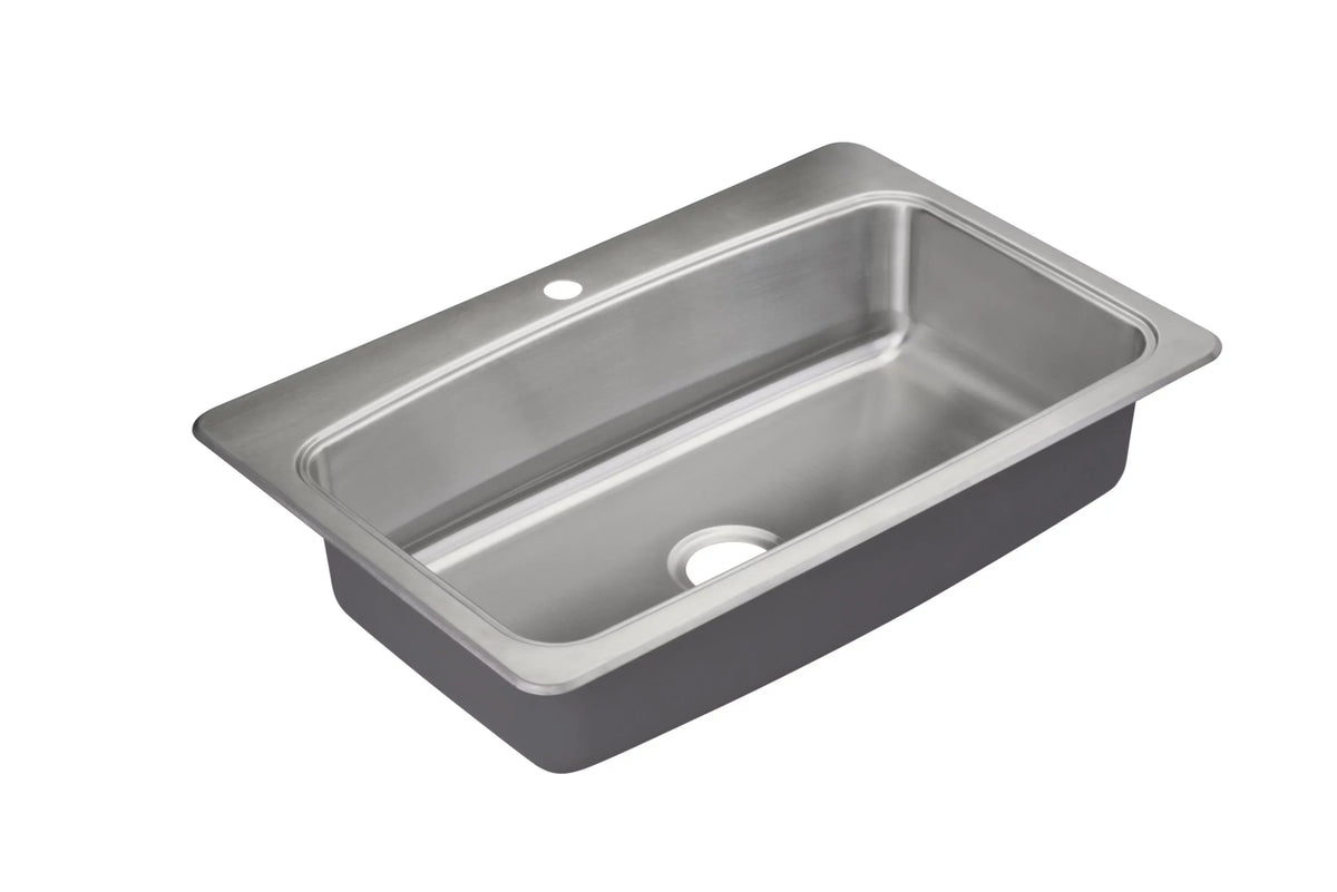 Bealeton - Basin Drop 32-15/16" Single Sink Proflo In Kitchen Stainless Pfsr1b332261 Steel