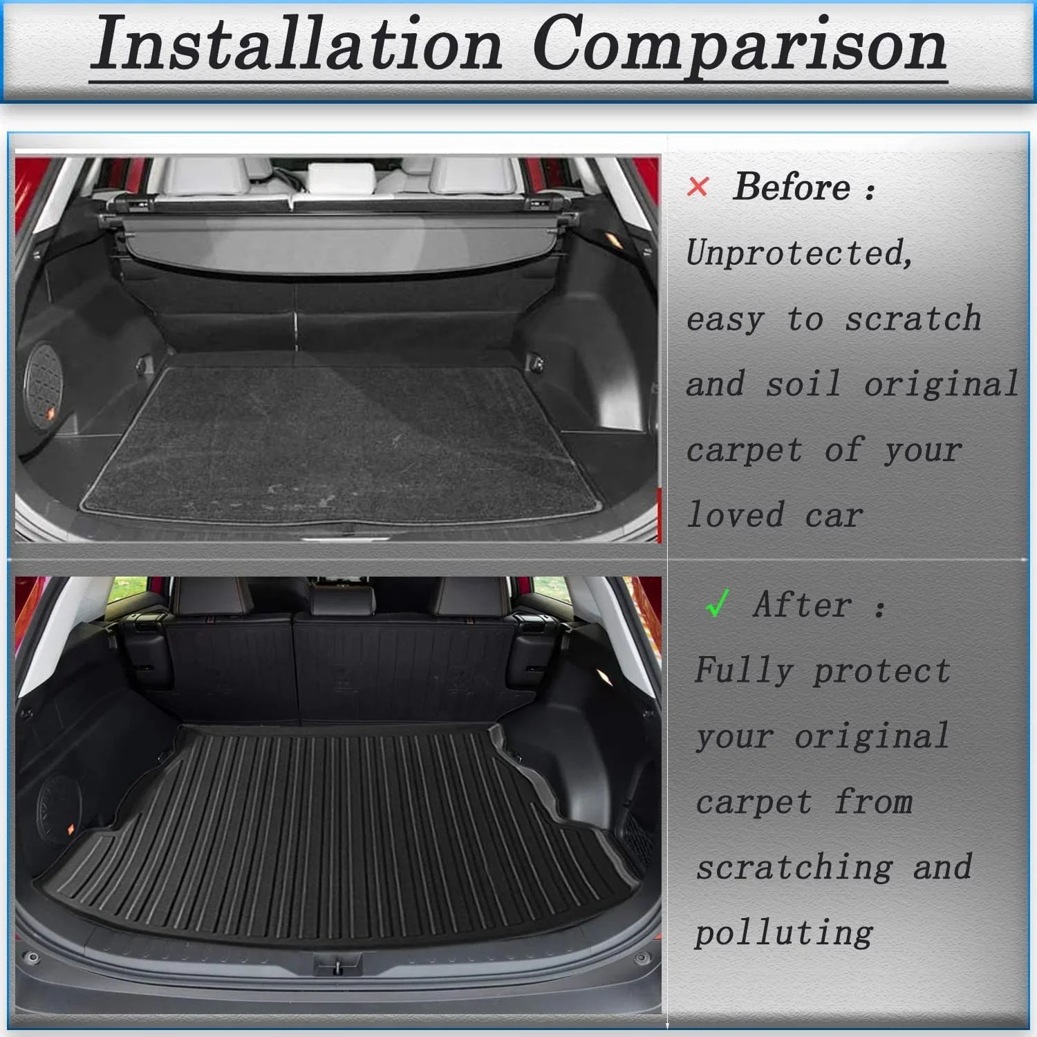 Cargo All Weather TPO Honda Hybrid Liner Cargo 2017-2022 Protection Mats For No CRV