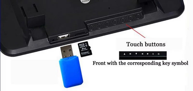 USB Car with Monitor Slot Display Mp5 Mirror Photo TFT Built-in RearView Full HD 7" LCD FM inch Bluetooth TF Car