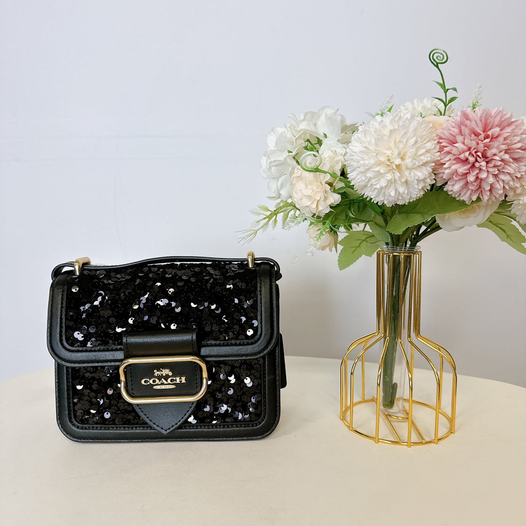Black Coach Square IN Morgan CO922 Crossbody