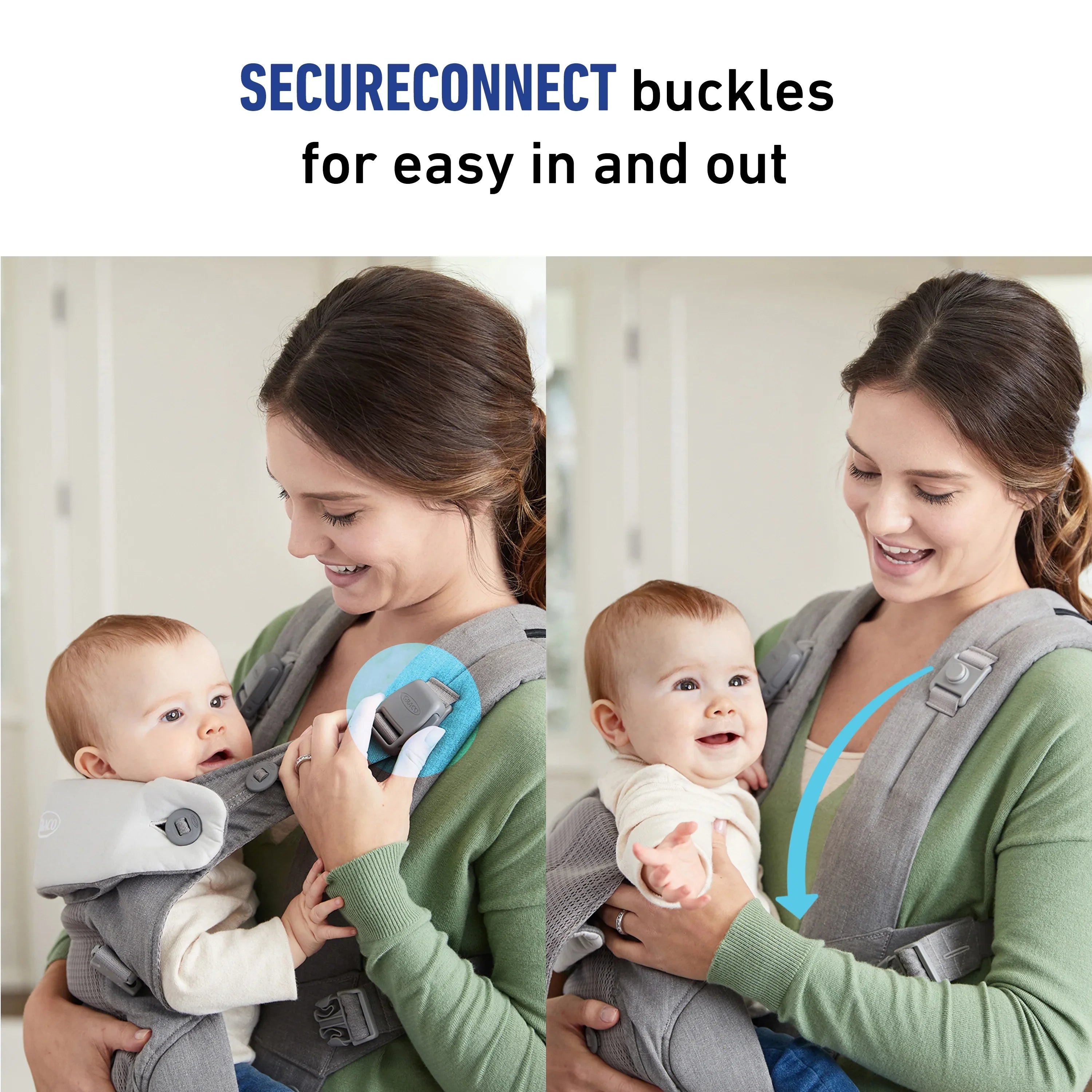 Carrier, Graco Baby Me Gray 4-in-1 Cradle Mineral