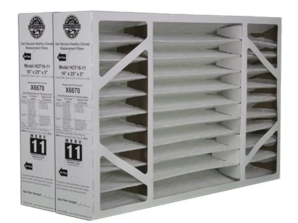 Fits Merv HCC16-28 Media 16"X25"X5" X6660 Genuine X6670 of Lennox Lennox 11 Pack X6670 OEM Filter 2