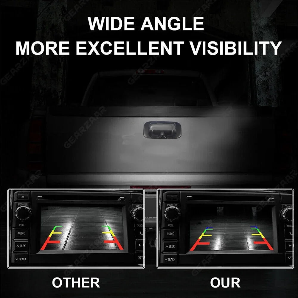 High GMC Resolution Chevy Rear Vision Waterproof Silverado/Sierra Camera View KingFurt Night Backup