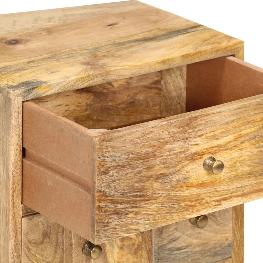 14.2"x11.8"x23.6" Mango Cabinet Solid Wood Bedside Dcenta