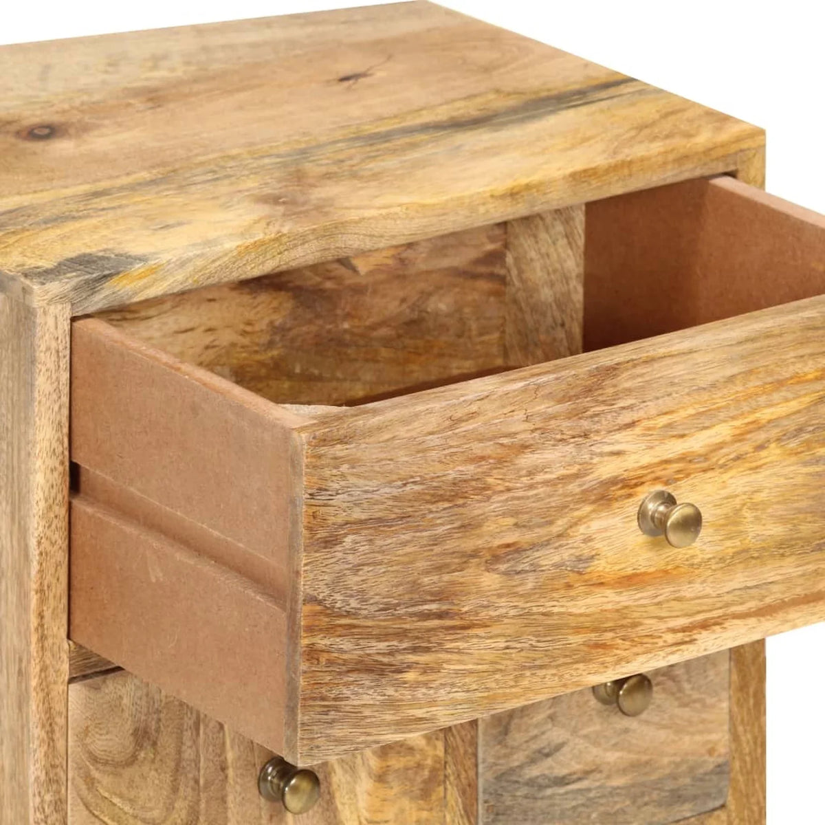 14.2"x11.8"x23.6" Mango Cabinet Solid Wood Bedside Dcenta