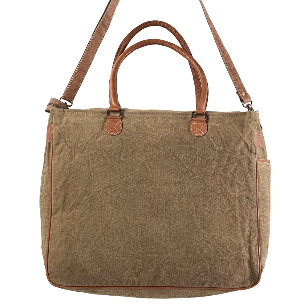 bag Canvas Leather OHLAY TOTE Upcycled KB325 Upcycled western Wool women KB handbag Genuine purse