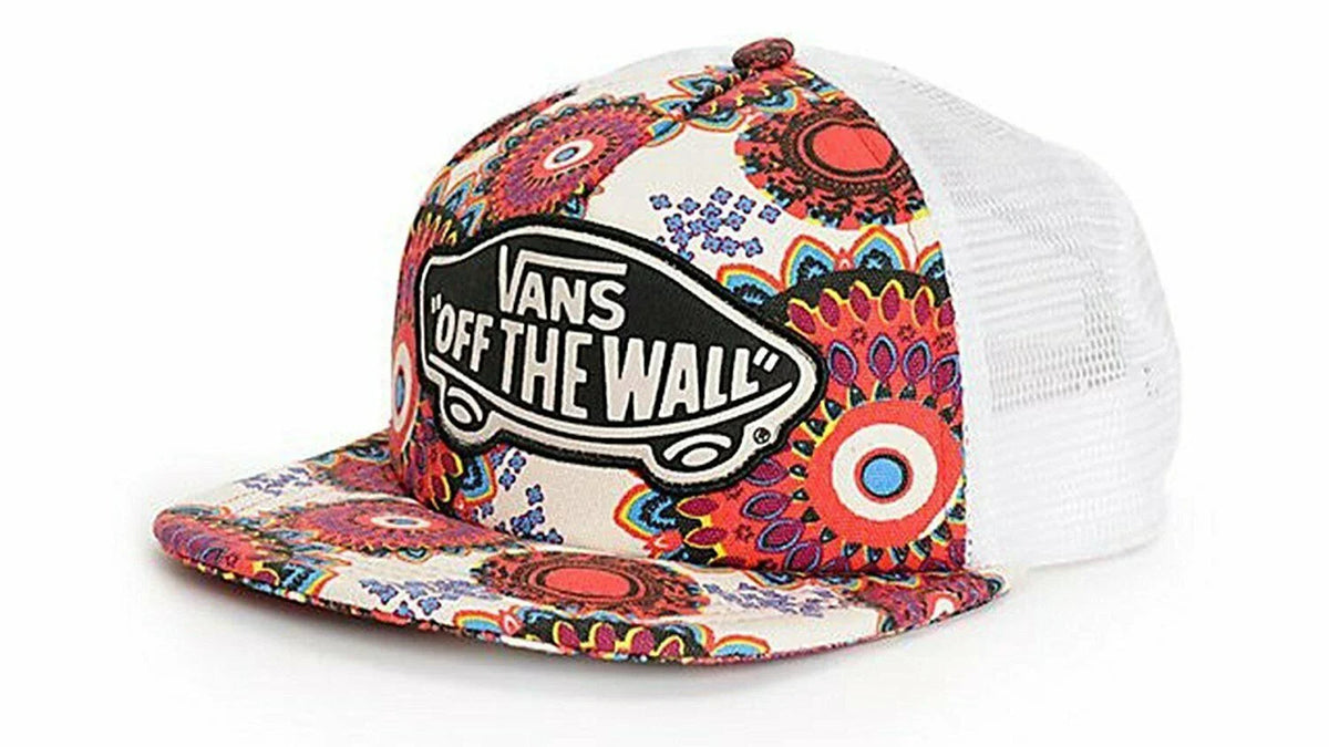 The Women's Wall Cap Hat Girl Trucker Floral Off Geo Beach - Snapack Vans