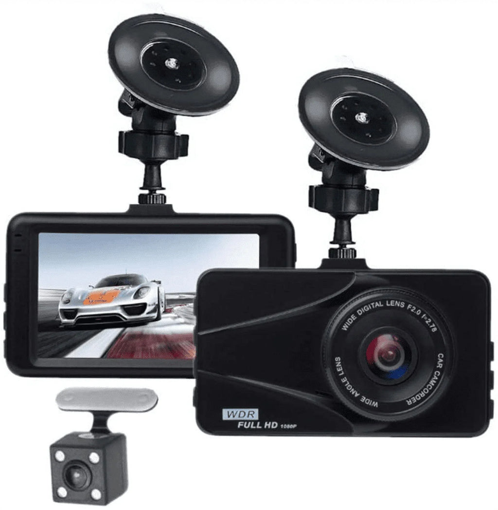 LCD For Angle, 3" Dual Video Full Excellent Lincoln Motion Loop Screen DVR T670 Wide 170° Recording Dash Plus Travel Detection Recorder G-Sensor, HD Images Cam WDR,