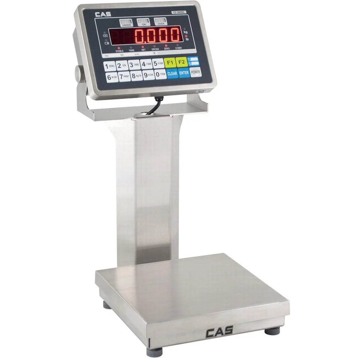 x Scale GP-15200BS, 200 CAS LCD Checkweigher w/ lb NTEP Display, 0.05 IP65 lb,