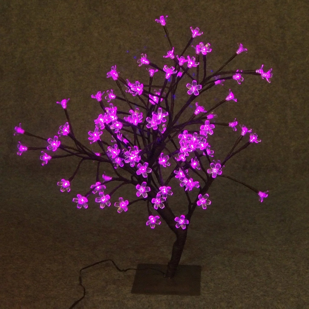 LED Hi-Line 208-Inch, Ltd Gift Tree, Pink Lights Floral Bonsai