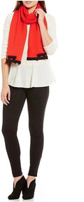 Kate Grove Bow Contrast New York Persimmon Spade Muffler Women's