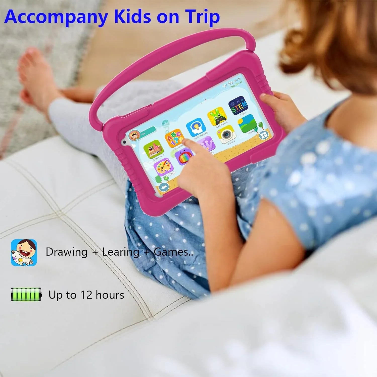 7 Kids Kid-Proof Tablet Kids YouTube Netflix Kids Software Pre-Installed 11 Parental inch with Educational Kids 32G for Dual Android WiFi Games Control, Camera Tablet Tablets Toddler Tablet