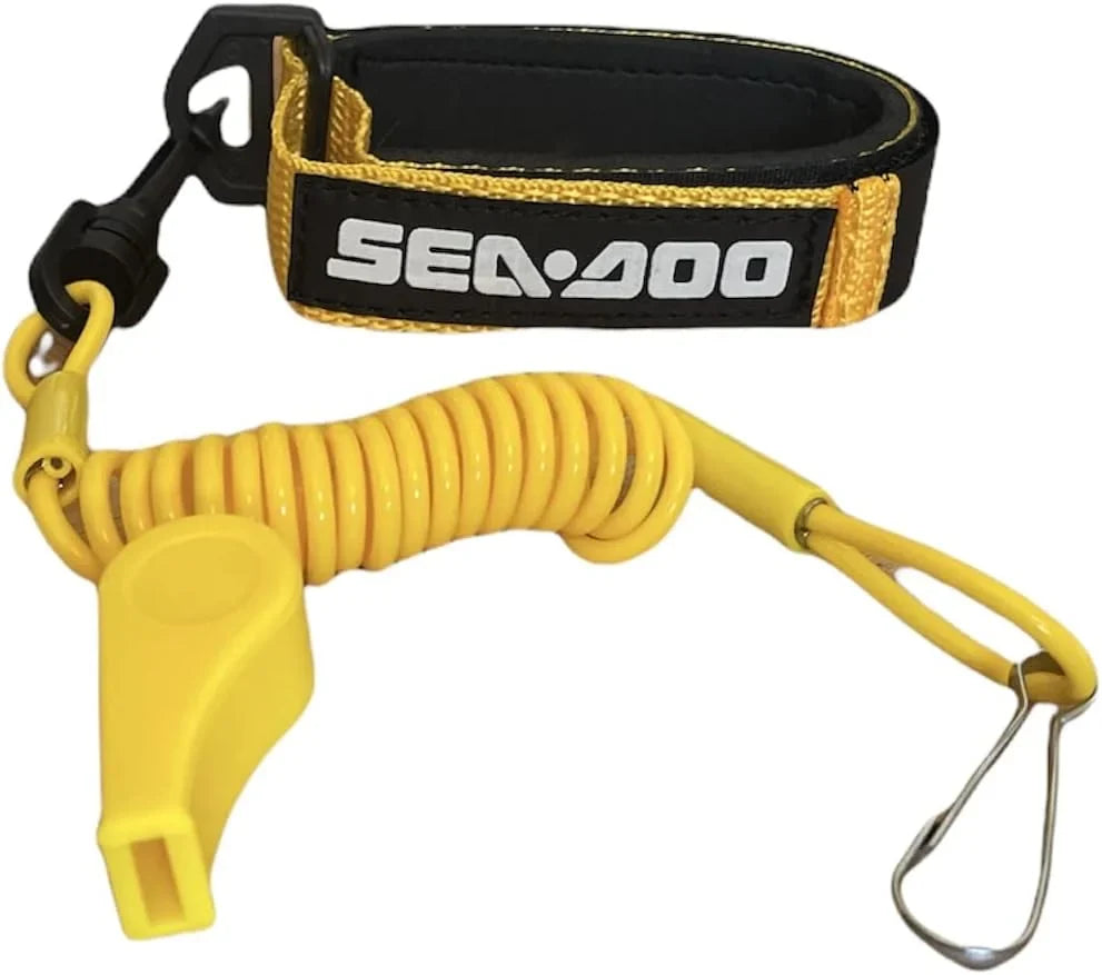 SEA-DOO DESS SEA Replacement Yellow, Tether Universal , Cord Lanyard DOO Whistle Key Repair SEADOO Safety With Size
