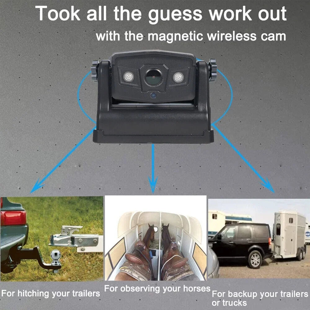 9600mAh Camera, WiFi Backup JLLOM Battery, Reliable View Magnetic Front/Rear Wireless,