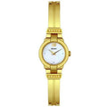 Diamond Women's Seiko SUJD38 Gold-Tone Watch Steel Stainless