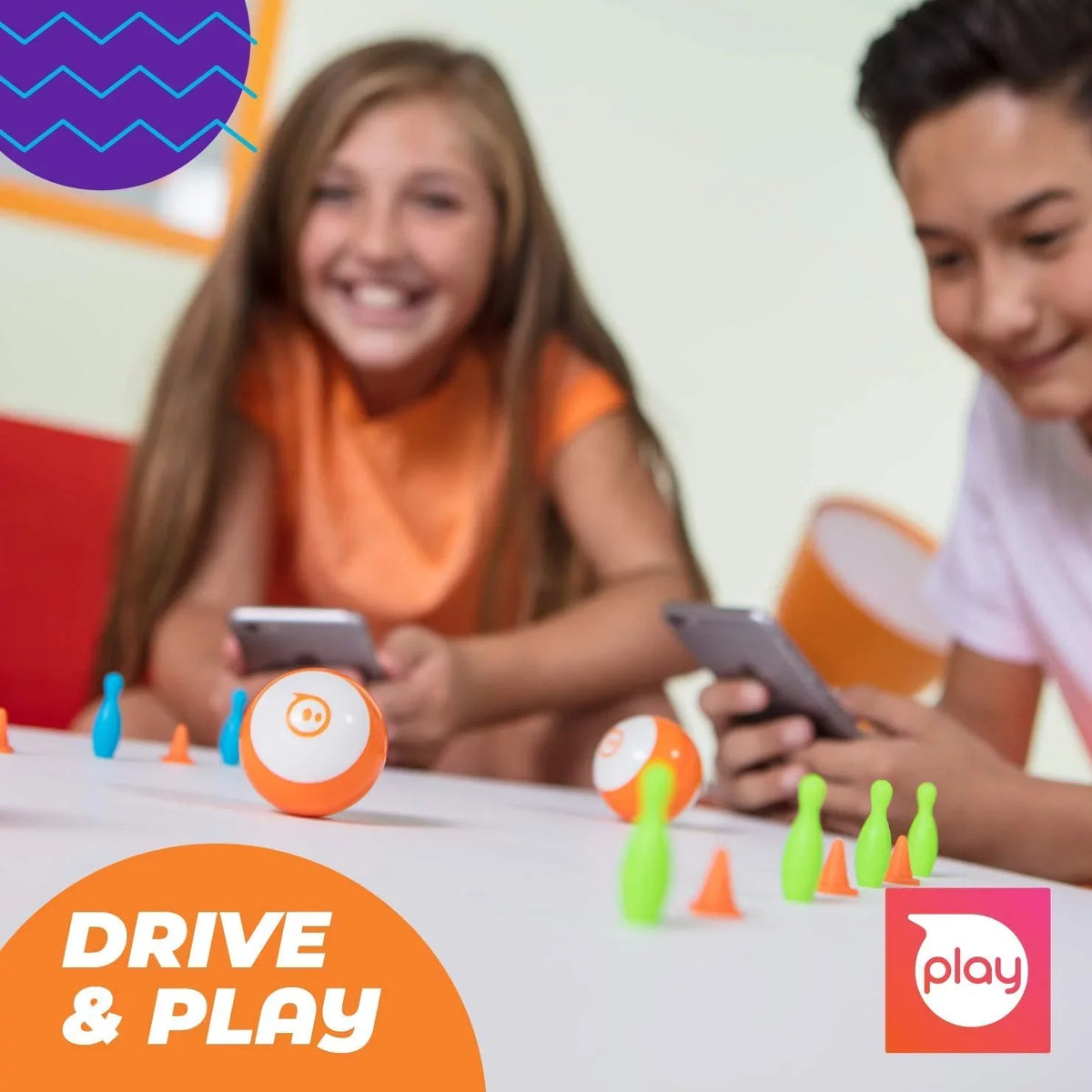Educational - STEM & Toy for Robot Up Sphero 8 Ball - & Kids Mini App Code Programmable Edu (Red) App-Enabled Play & Drive, Game Ages
